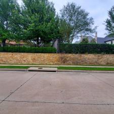 Retaining Wall Brick Cleaning in Frisco, TX 0